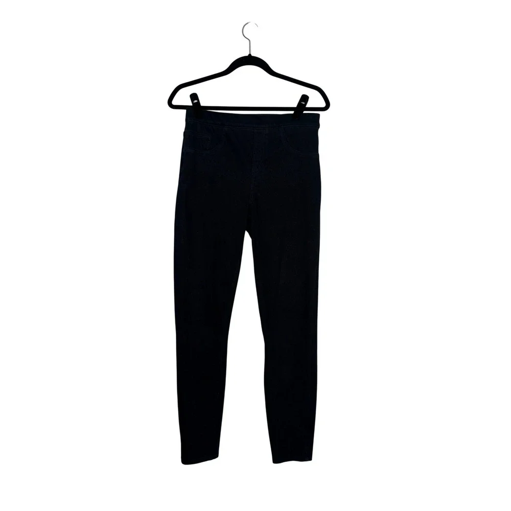 Spanx Black Skinny Jeans High Rise Stretch Denim Pants Womens Size Medium